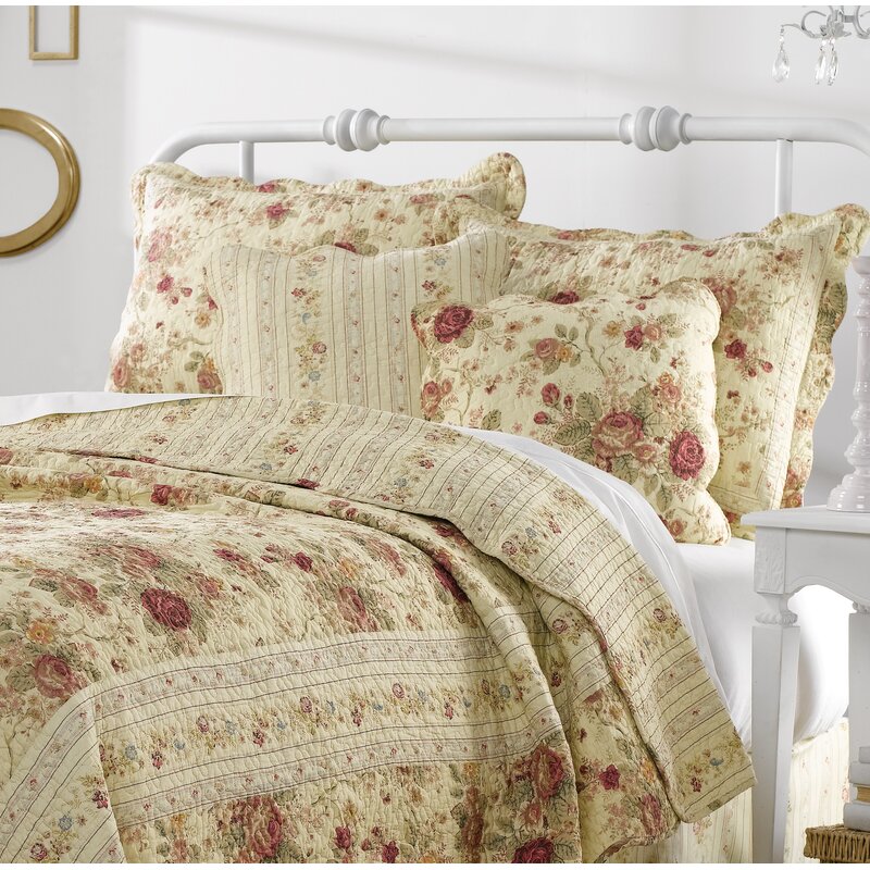 August Grove® Abigail 100% Cotton Quilt Set & Reviews | Wayfair